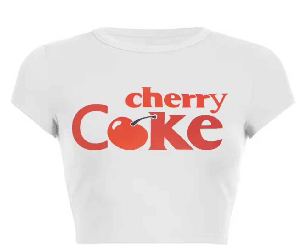 Cherry Coke printed Tees