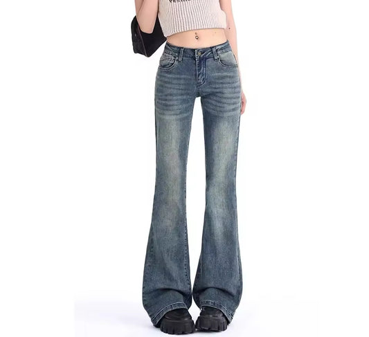 American Retro Micro Flared Denim Jeans